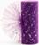 Фатин с блёстками, 15 см, 11 ± 1 г/кв.м, 23 ± 1 м, цвет фиолетовый №27