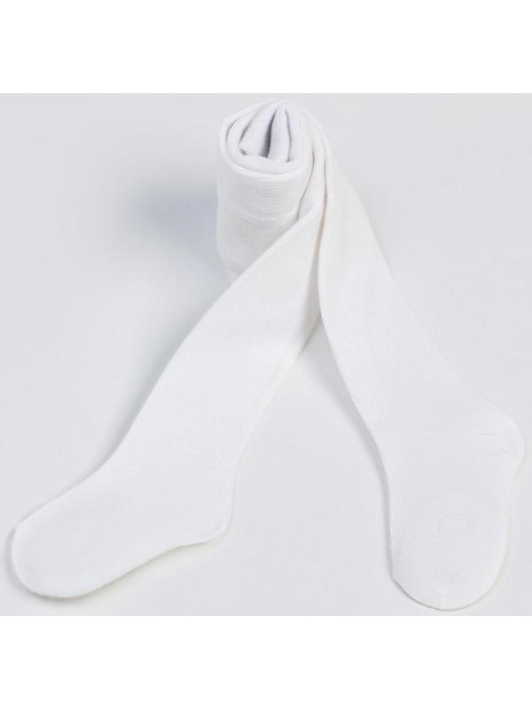 Колготки детские, цвет белый, рост 86-92