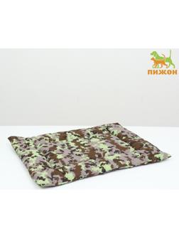 Подстилка стёганая, поликоттон, периотек 65 х 50 х 3 см,камуфляж