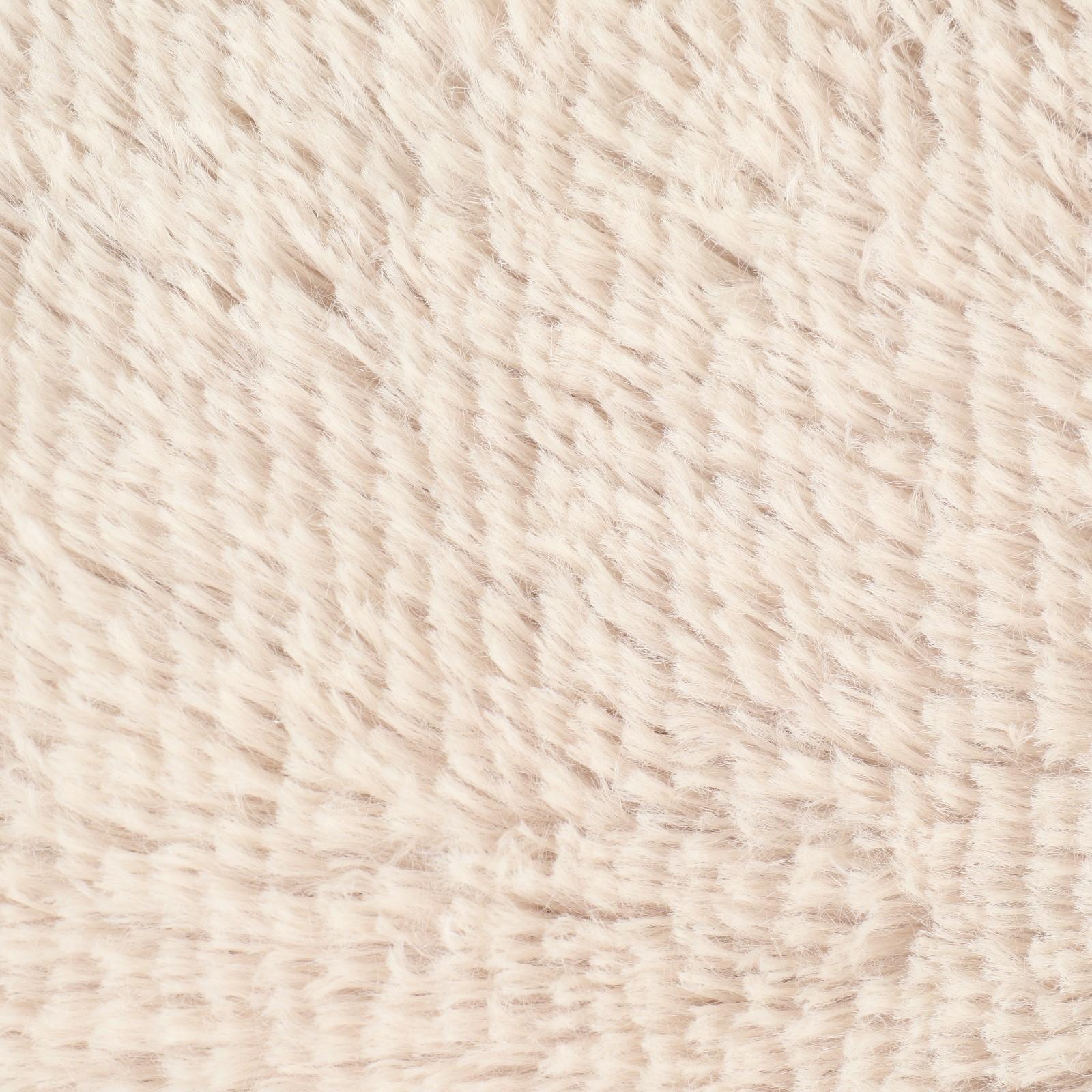 Лежак с подушкой  мех, экокожа,  57 х 41 х 17см,бежевый