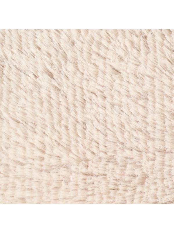 Лежак с подушкой  мех, экокожа,  57 х 41 х 17см,бежевый