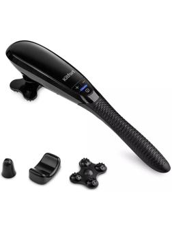 Массажер Kitfort КТ-2928, 9 Вт, 1500-3700 уд/мин, 3 режима, 3 насадки, чёрный