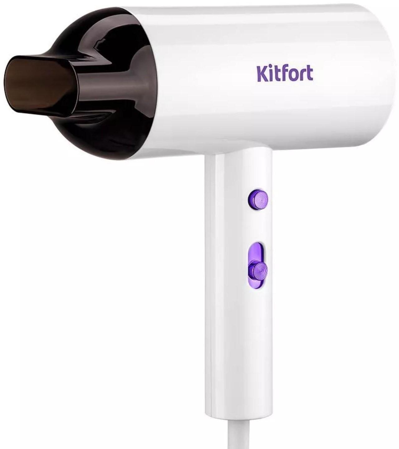 Фен Kitfort КТ-3201, 1800-2000 Вт, 3 скорости, концентратор, штур 1.8 м