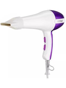 Фен Kitfort КТ-3202, 1000-1200 Вт, 2 скорости, 3 режима, концентратор, шнур 1.8 м