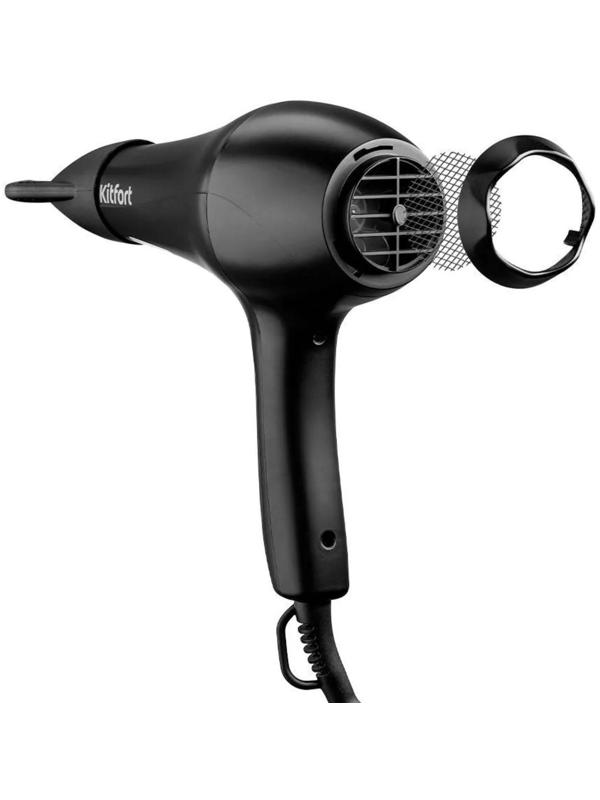 Фен Kitfort КТ-3205, 1000-1200 Вт, 2 скорости, 3 режима, концентратор, шнур 1.6 м