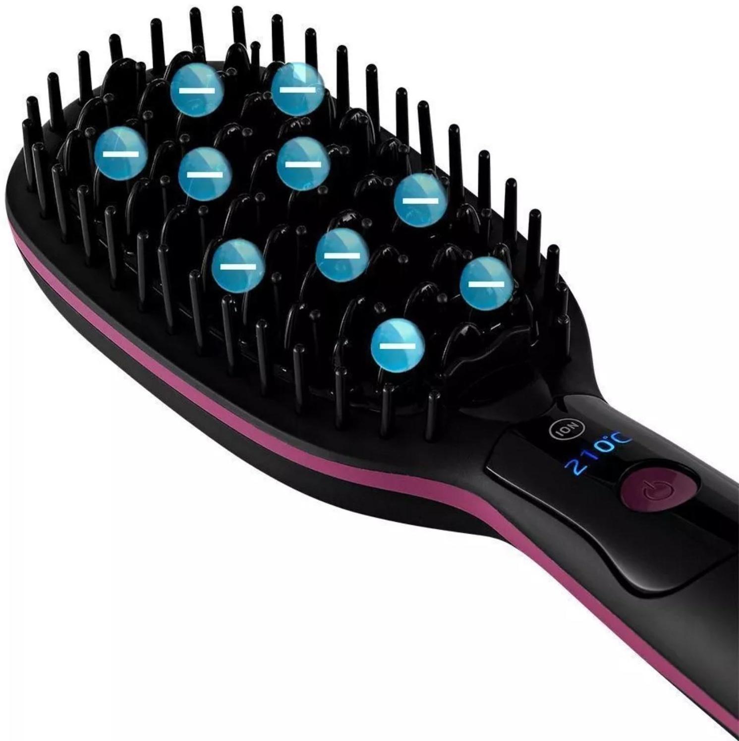 Электрическая расческа-выпрямитель Kitfort КТ-3221, 40 Вт, 210°C, шнур 1.6 м