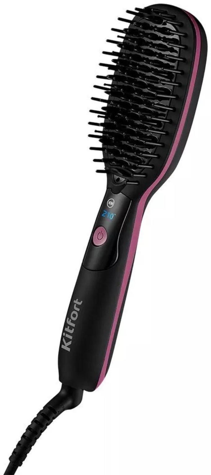 Электрическая расческа-выпрямитель Kitfort КТ-3221, 40 Вт, 210°C, шнур 1.6 м