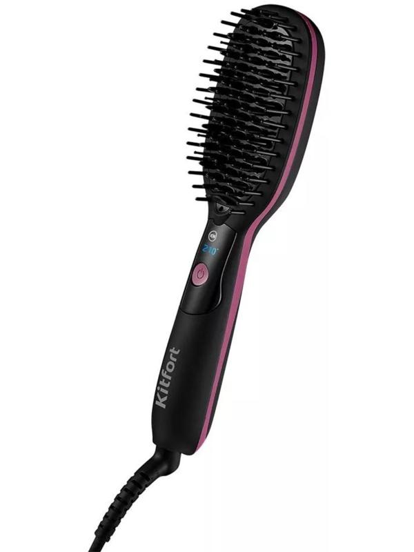 Электрическая расческа-выпрямитель Kitfort КТ-3221, 40 Вт, 210°C, шнур 1.6 м