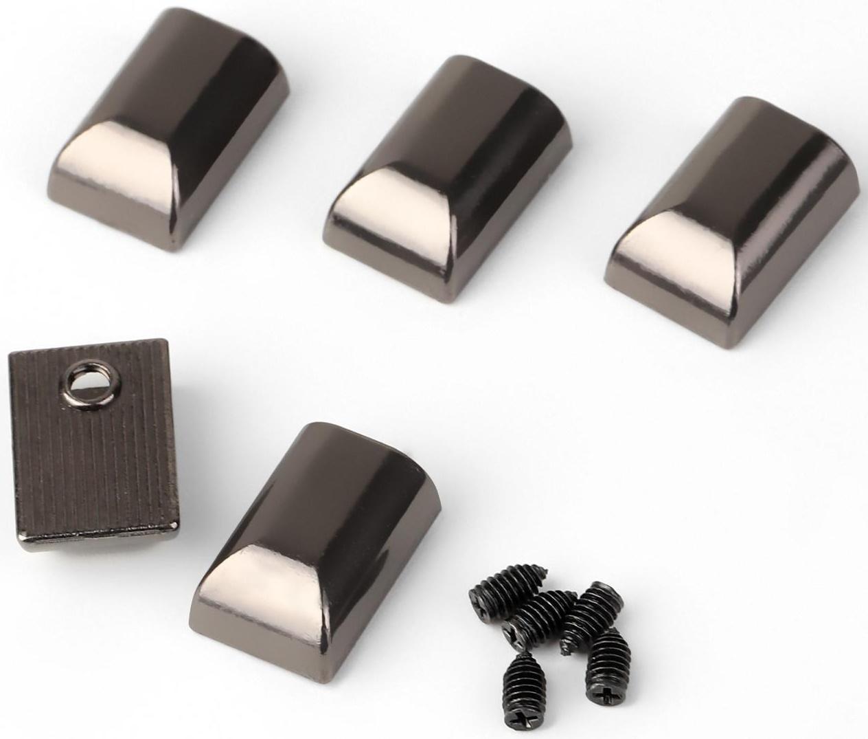 Наконечники для молний, 11 мм, 18 × 11 × 6 мм, 5 шт, цвет чёрный никель