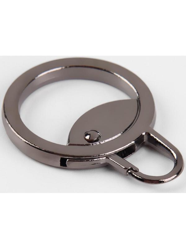 Пуллер для молнии, металлический, 3,8 × 2,8 см, 5 шт, цвет чёрный никель