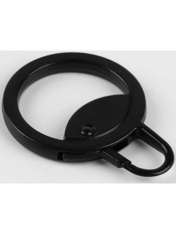 Пуллер для молнии, металлический, 3,8 × 2,8 см, 5 шт, цвет чёрный