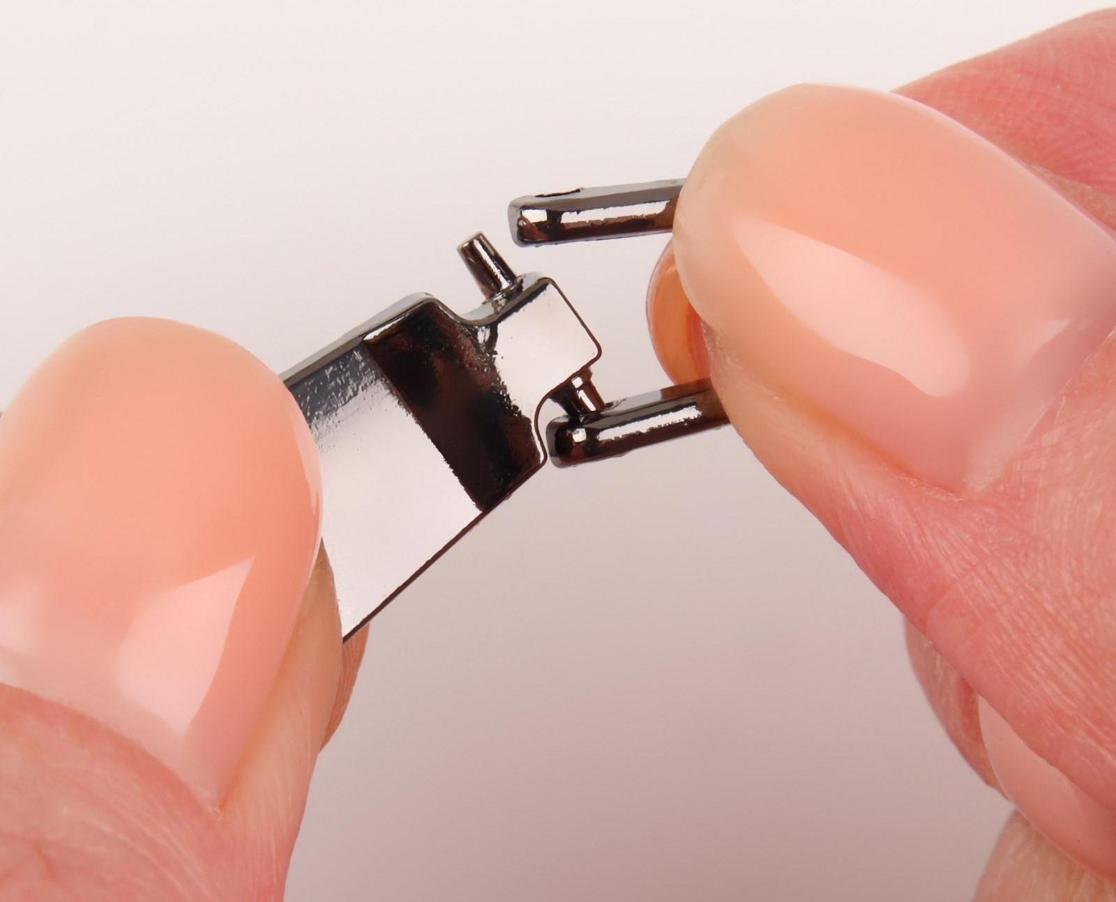 Пуллер для молнии, металлический, 2,8 × 1 см, 5 шт, цвет чёрный