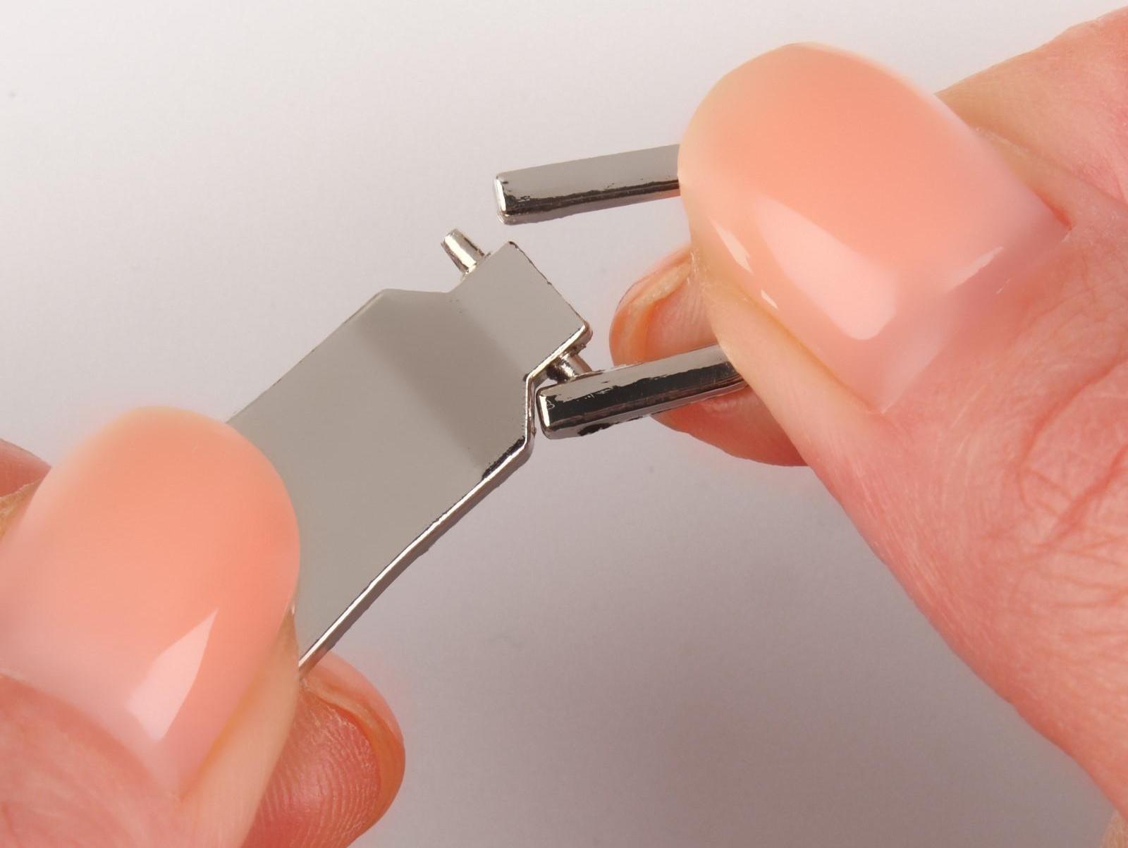 Пуллер для молнии, металлический, 3,7 × 1,25 см, 5 шт, цвет серебряный