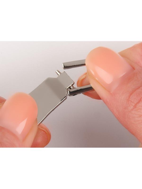 Пуллер для молнии, металлический, 3,7 × 1,25 см, 5 шт, цвет серебряный