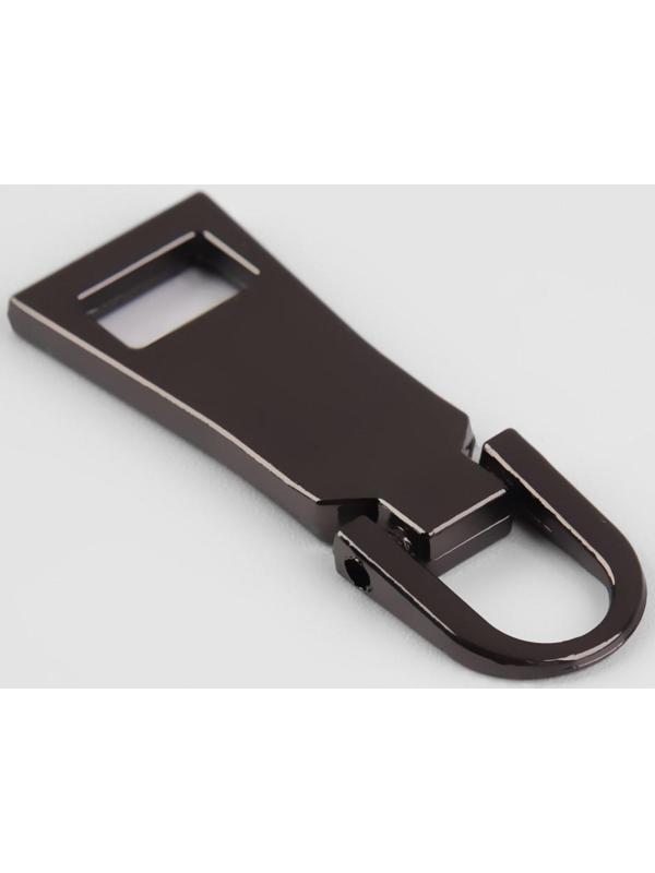 Пуллер для молнии, металлический, 3,7 × 1,25 см, 5 шт, цвет чёрный