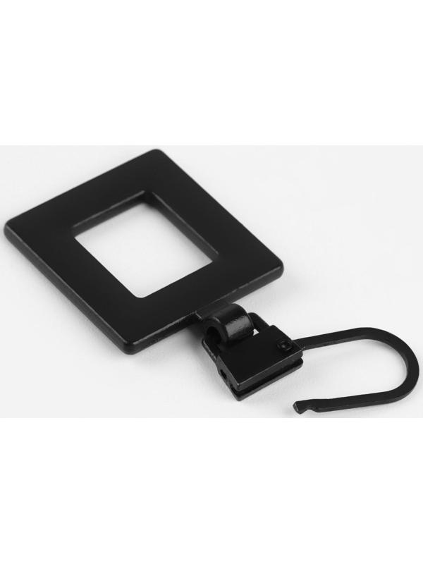 Пуллер для молнии, металлический, 4,2 × 2 см, 5 шт, цвет чёрный