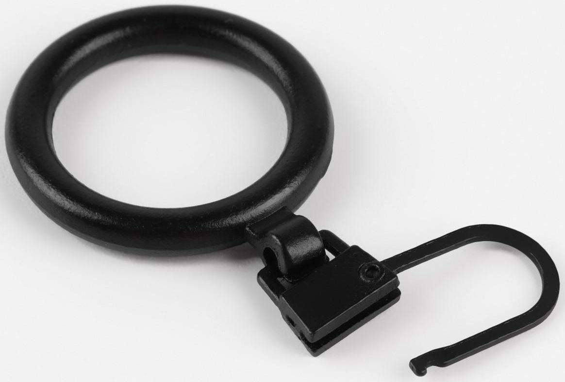 Пуллер для молнии, металлический, 4,5 × 2,3 см, 5 шт, цвет чёрный