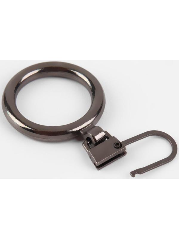 Пуллер для молнии, металлический, 4,5 × 2,3 см, 5 шт, цвет чёрный никель