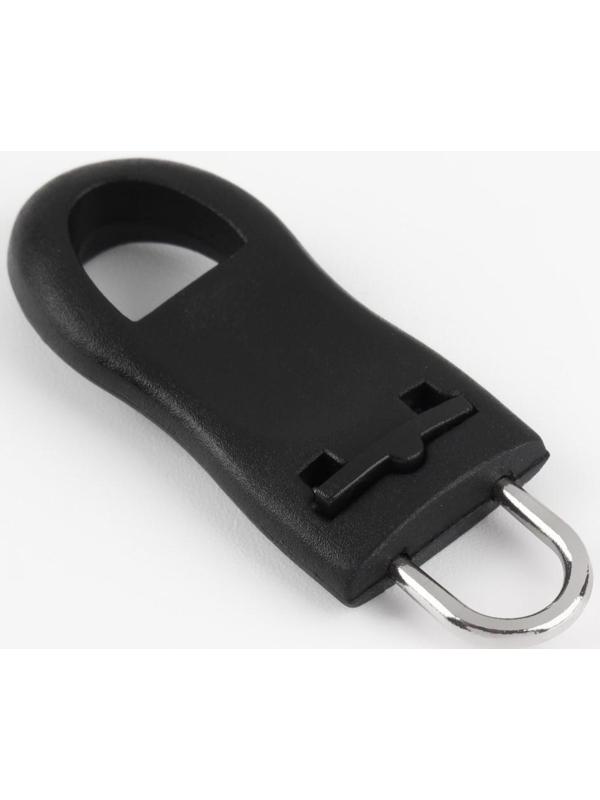 Пуллер для молнии, съёмный, 4,4 × 1,6 см, 10 шт, цвет чёрный