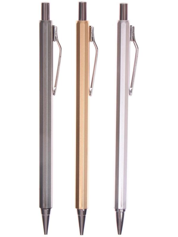 Карандаш механический 0,5мм, корпус МИКС металлик (штрихкод на штуке)