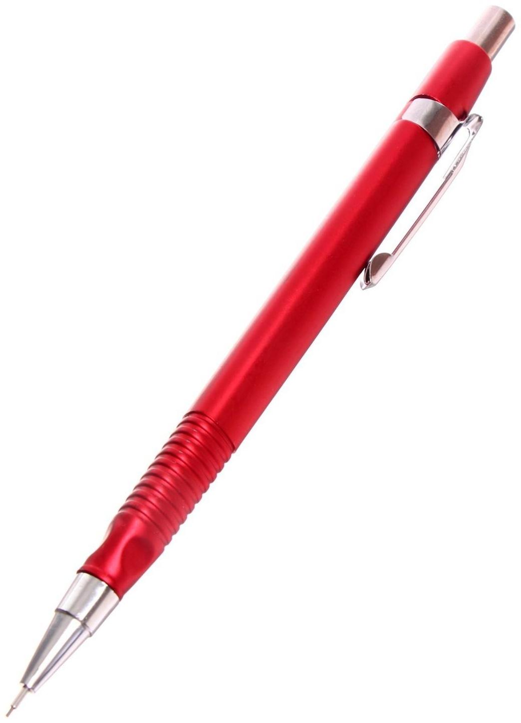 Карандаш механический 0,5мм, корпус МИКС с рифленым грипом (штрихкод на штуке)