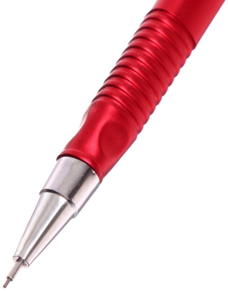 Карандаш механический 0,5мм, корпус МИКС с рифленым грипом (штрихкод на штуке)