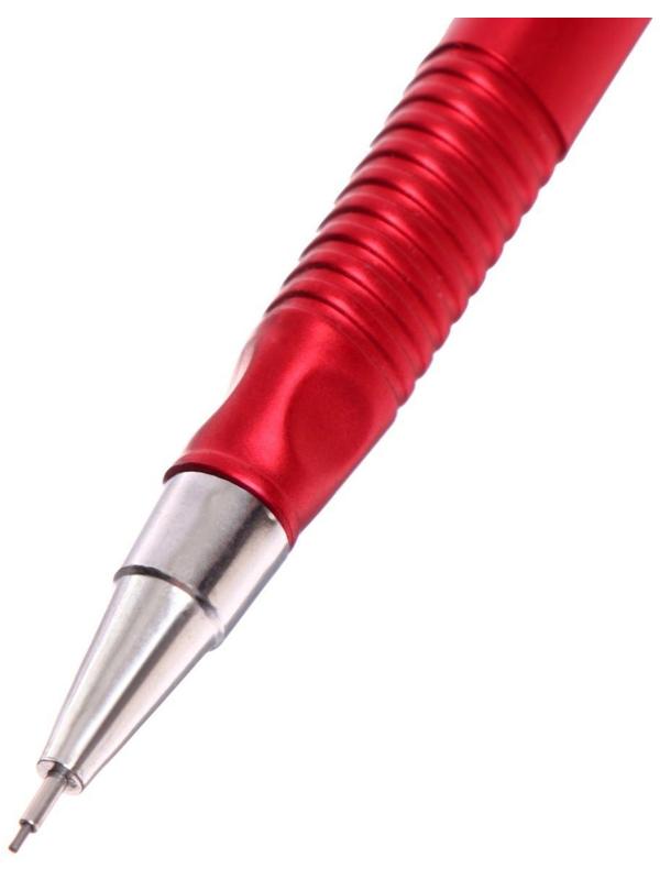 Карандаш механический 0,5мм, корпус МИКС с рифленым грипом (штрихкод на штуке)