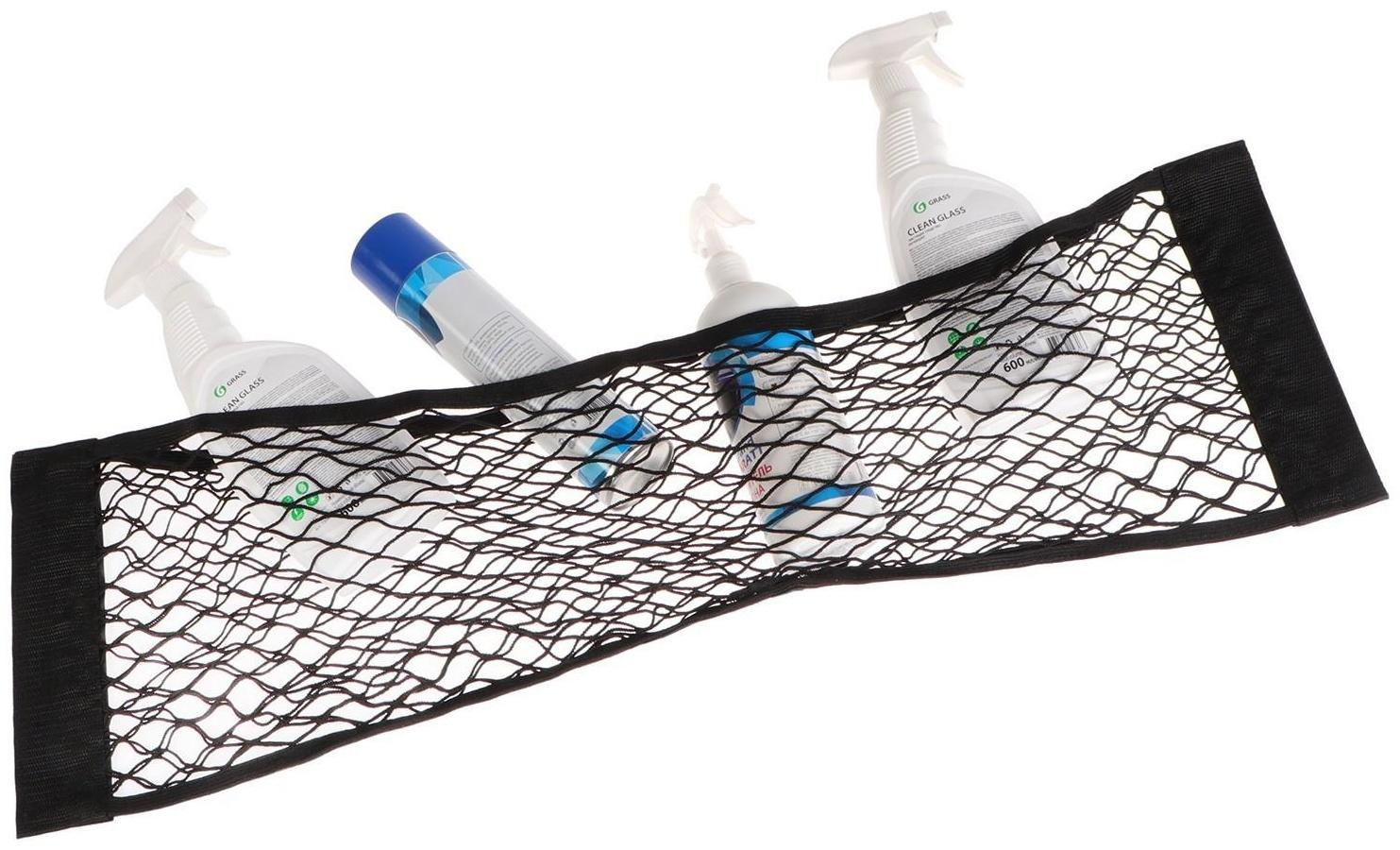 Сетка багажная TORSO для ниш, карман 25×80 на липкой ленте