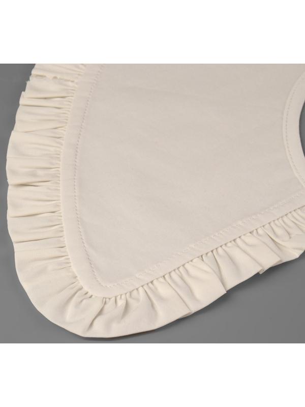 Воротник накладной, с отделкой из рюш, диаметр горловины = 41 см, 76 × 15 см, цвет айвори