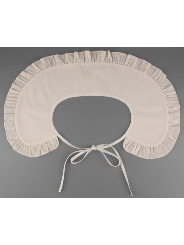 Воротник накладной, с отделкой из рюш, диаметр горловины = 43 см, 99 × 14 см, цвет айвори
