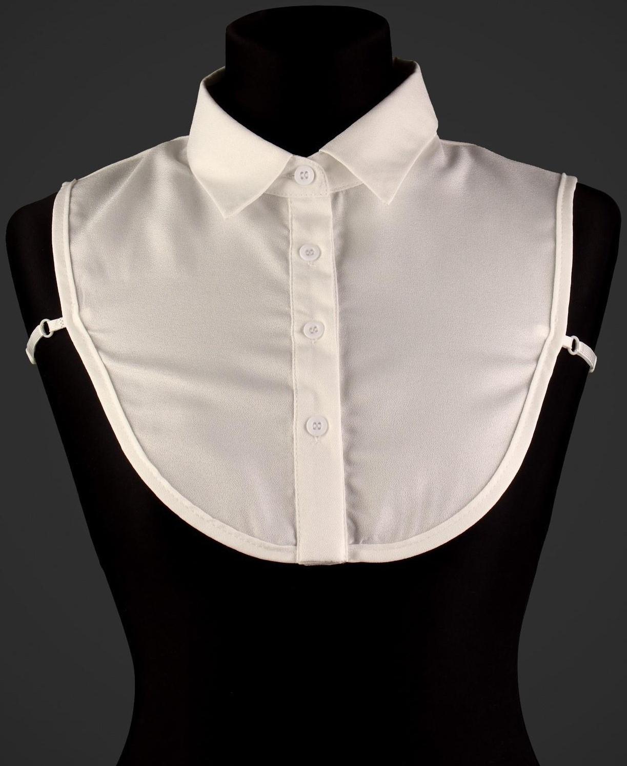 Воротник ложный, диаметр горловины = 45 см, 34 × 25,3 см, цвет айвори