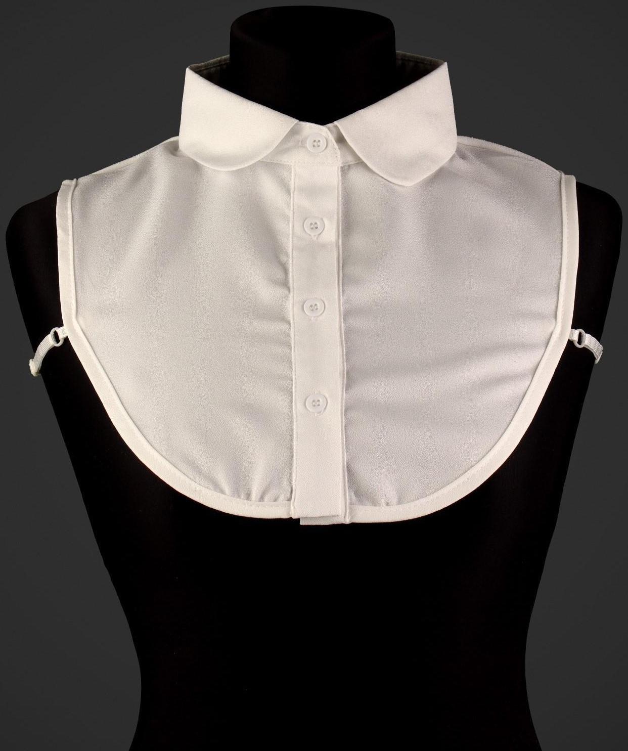 Воротник ложный, диаметр горловины = 44,5 см, 34 × 25 см, цвет айвори