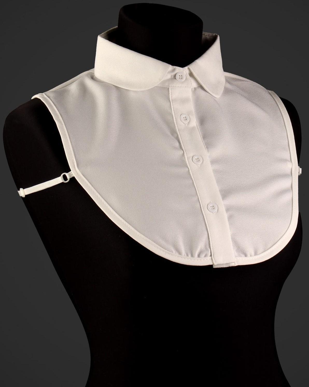 Воротник ложный, диаметр горловины = 44,5 см, 34 × 25 см, цвет айвори