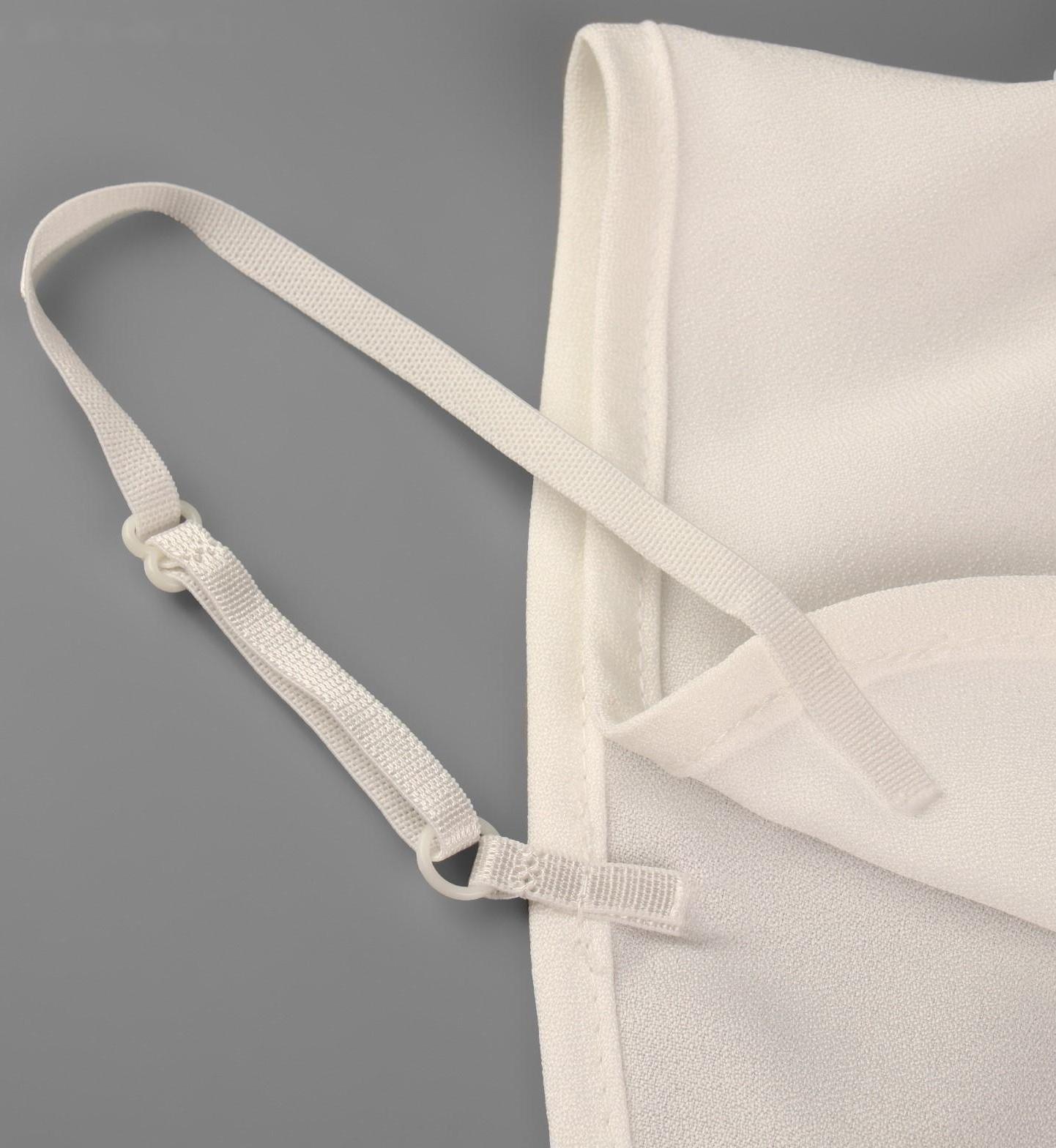 Воротник ложный, диаметр горловины = 44,5 см, 34 × 25 см, цвет айвори