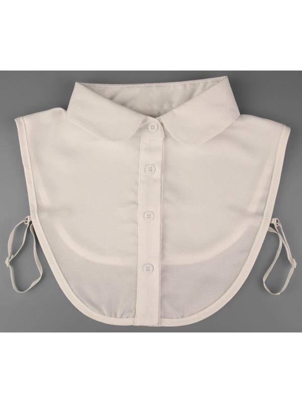 Воротник ложный, диаметр горловины = 44,5 см, 34 × 25 см, цвет айвори