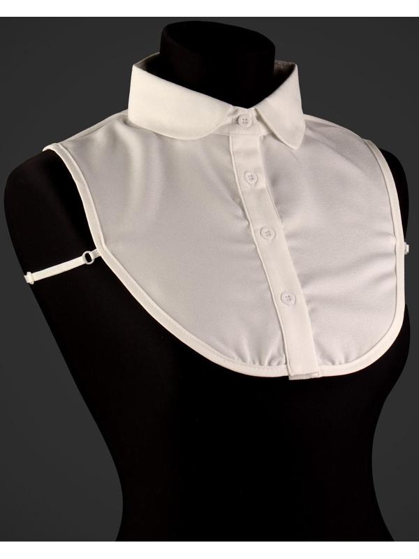 Воротник ложный, диаметр горловины = 44,5 см, 34 × 25 см, цвет айвори