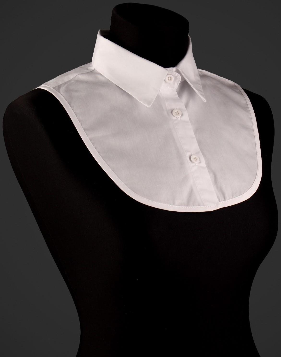 Воротник ложный, диаметр горловины = 42 см, 31,5 × 20,5 см, цвет белый