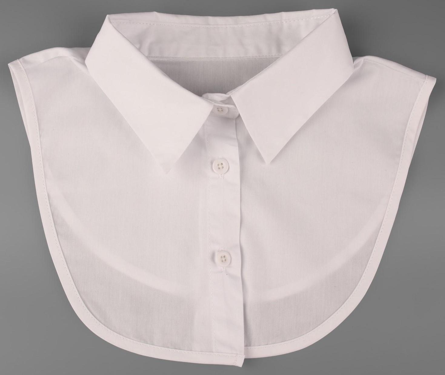 Воротник ложный, диаметр горловины = 42 см, 31,5 × 20,5 см, цвет белый