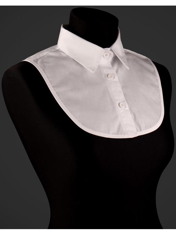 Воротник ложный, диаметр горловины = 42 см, 31,5 × 20,5 см, цвет белый
