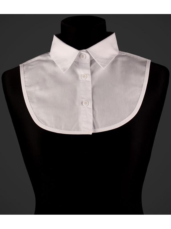 Воротник ложный, диаметр горловины = 42 см, 31,5 × 20,5 см, цвет белый