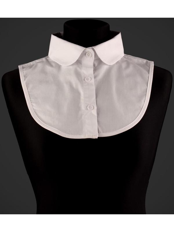 Воротник ложный, диаметр горловины = 43,5 см, 32,5 × 21 см, цвет белый