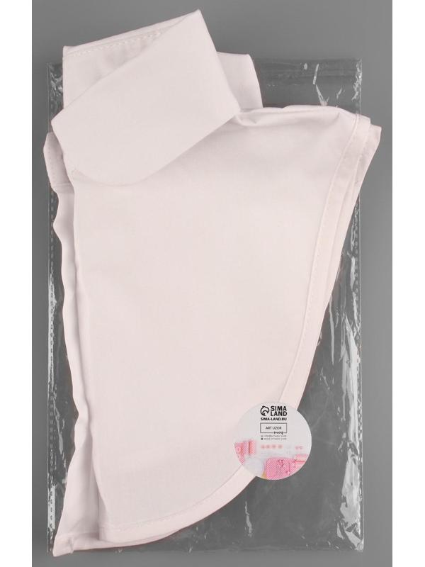 Воротник ложный, диаметр горловины = 43,5 см, 32,5 × 21 см, цвет белый