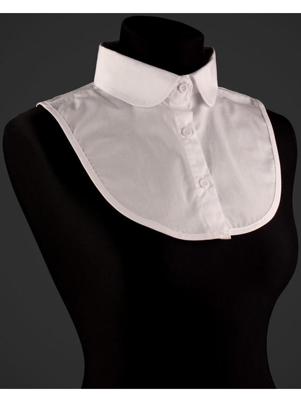 Воротник ложный, диаметр горловины = 43,5 см, 32,5 × 21 см, цвет белый