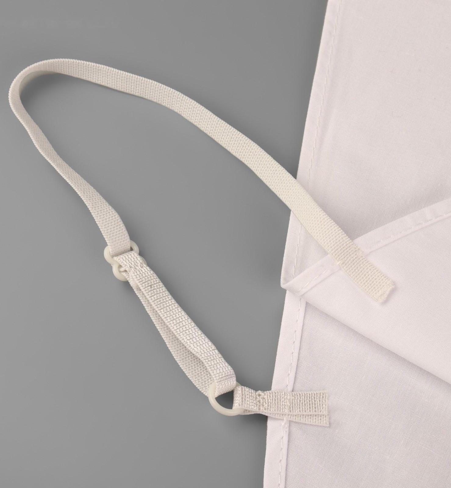 Воротник ложный стойка, ажурный, диаметр горловины = 44 см, 36,5 × 25 см, цвет белый