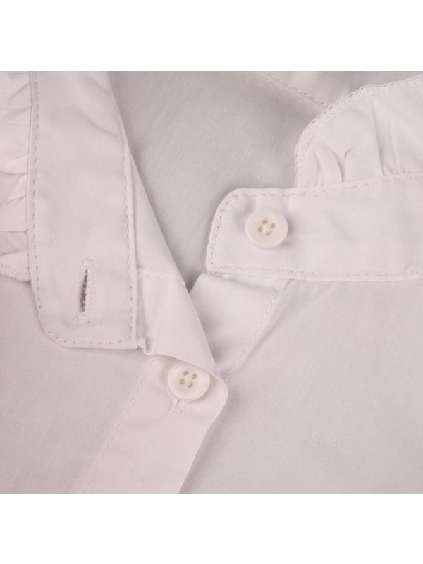 Воротник ложный стойка, ажурный, диаметр горловины = 44 см, 36,5 × 25 см, цвет белый