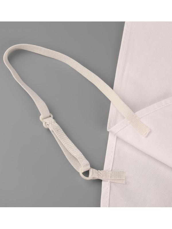 Воротник ложный стойка, ажурный, диаметр горловины = 44 см, 36,5 × 25 см, цвет белый