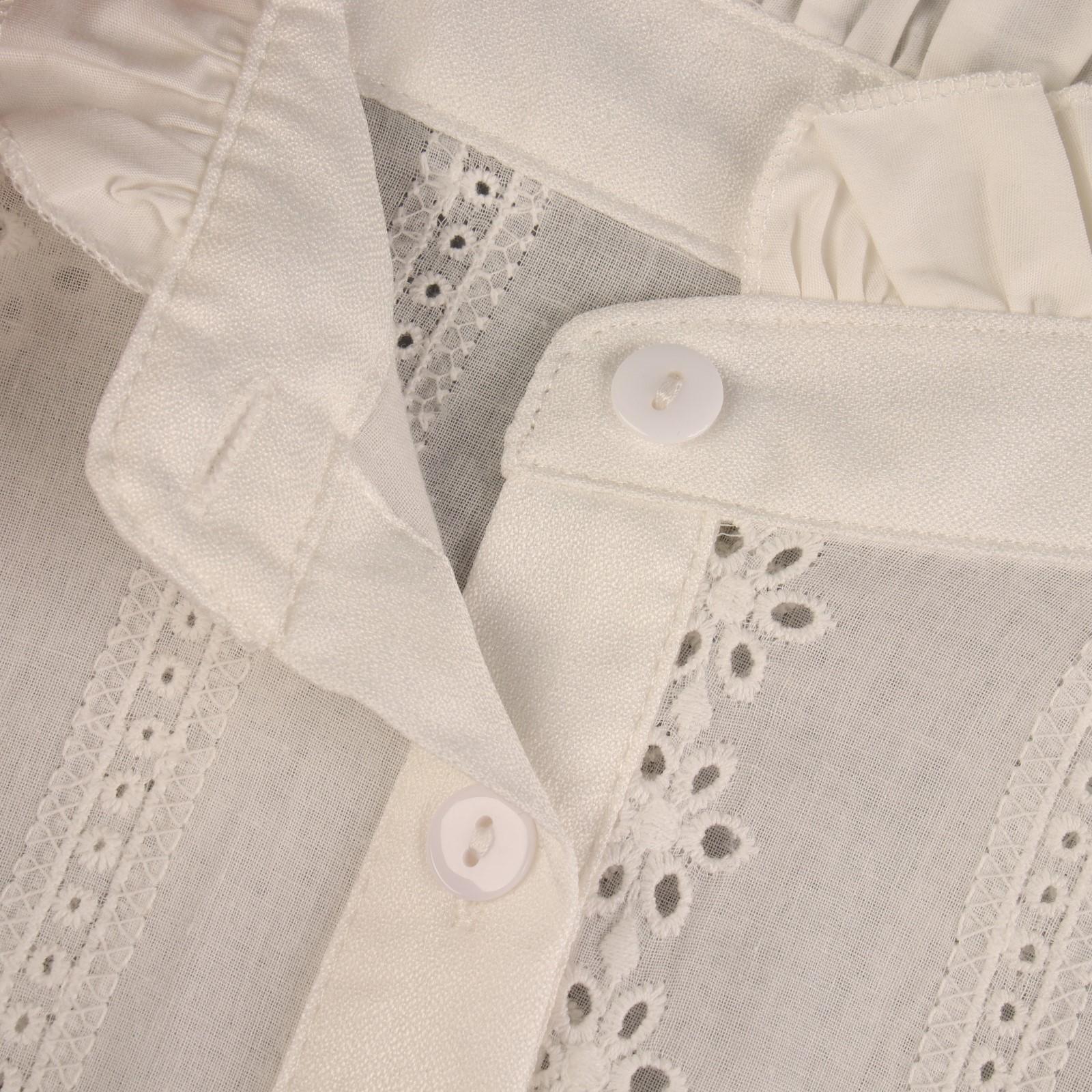 Воротник ложный стойка, ажурный, диаметр горловины = 46 см, 33 × 25,5 см, цвет айвори