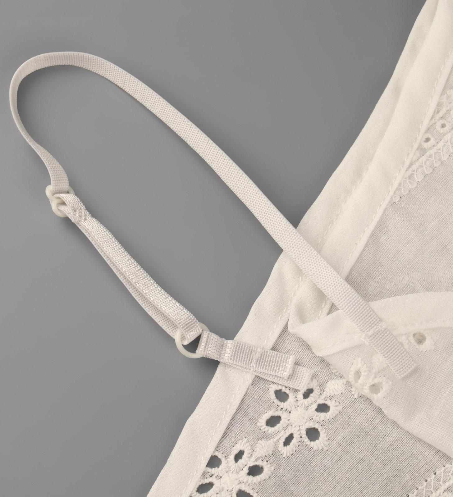 Воротник ложный стойка, ажурный, диаметр горловины = 46 см, 33 × 25,5 см, цвет айвори