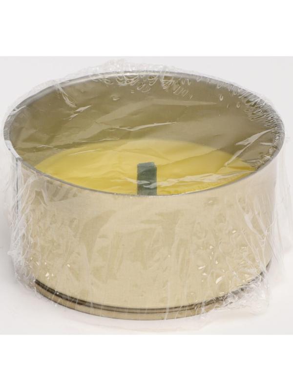 Свеча уличная антимоскитная ароматическая, 10х4,5 см, 120 г, 6 ч, цитронелла, желтый