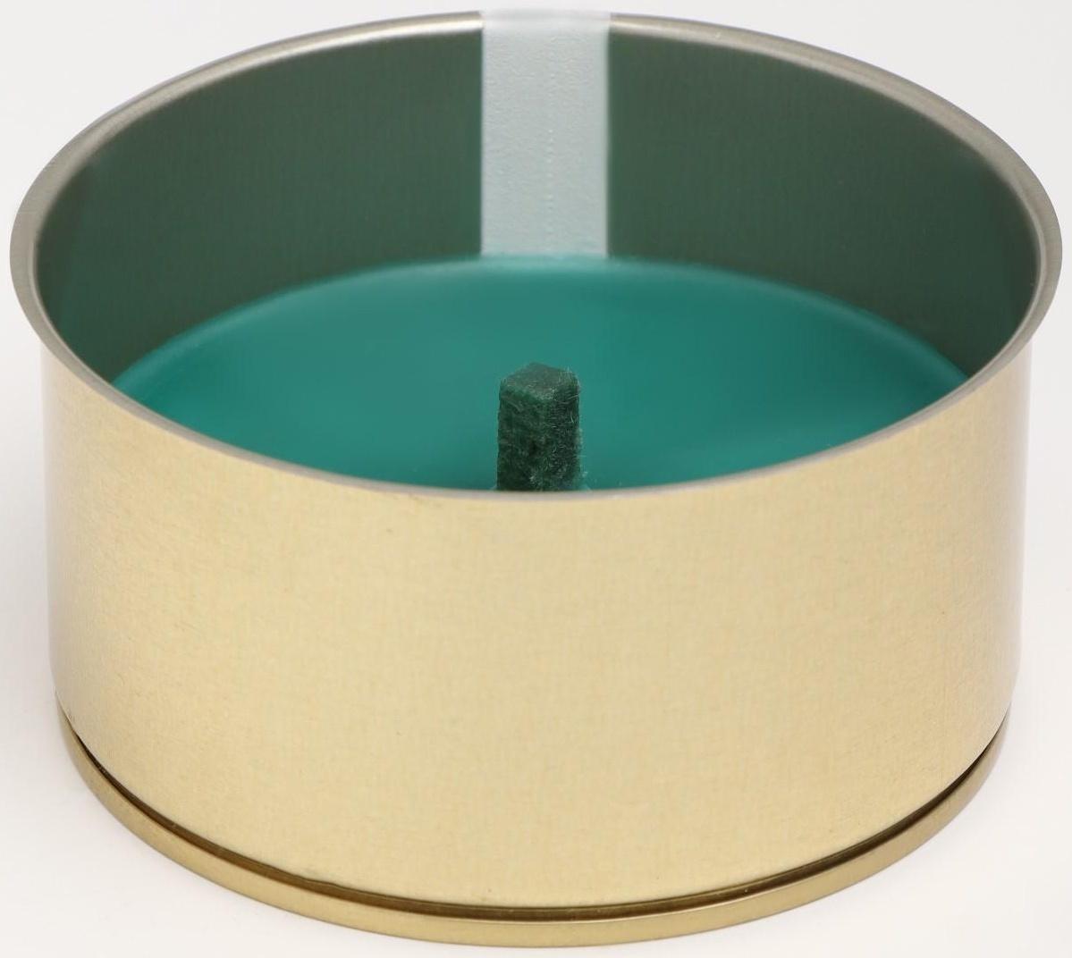 Свеча уличная антимоскитная ароматическая, 10х4,5 см, 120 г, 6 ч,  хвоя, зеленый